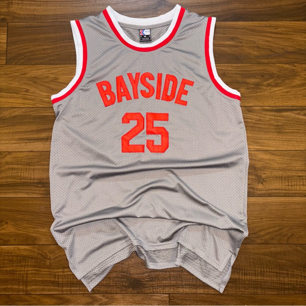 Bayside Gray and Red Men's Jersey